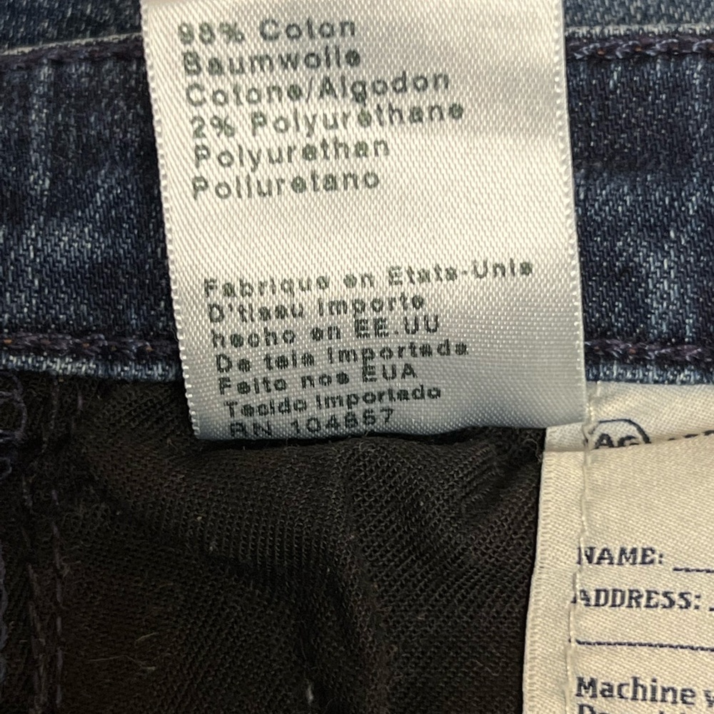 AG Adriano Goldschmied The Harper Essential Straight Jeans 27R - Picture 12 of 12
